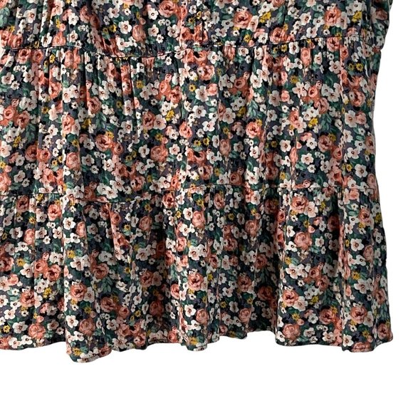 Torrid Womens Rayon Slub Button-Front Tiered Tank Top Size 2 - Picture 8 of 12